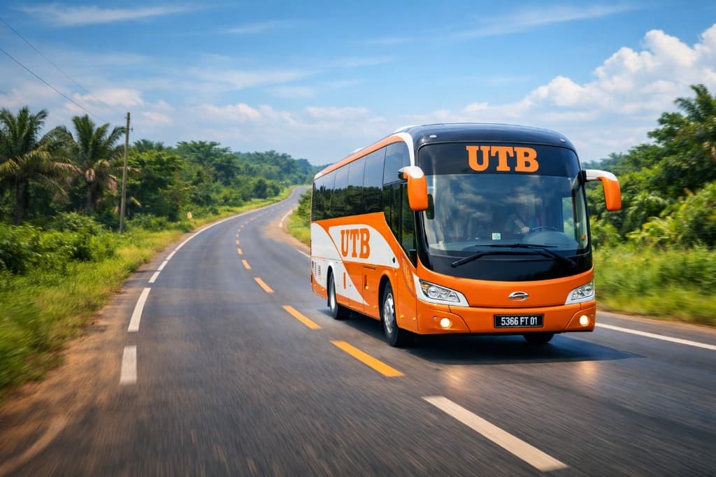 Car de transport interurbain en Côte d'Ivoire